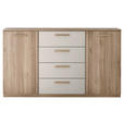 KOMMODE , 165/96/38 cm, 4 Schublade(n)  - Kaschmir/Eichefarben, Design, Holz/Holzwerkstoff (165/96/38cm) - Xora