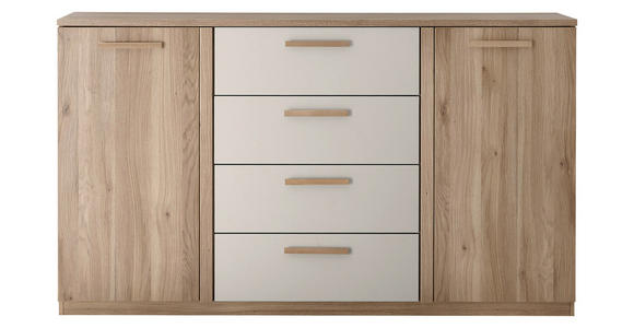 KOMMODE , 165/96/38 cm, 4 Schublade(n)  - Kaschmir/Eichefarben, Design, Holz/Holzwerkstoff (165/96/38cm) - Xora