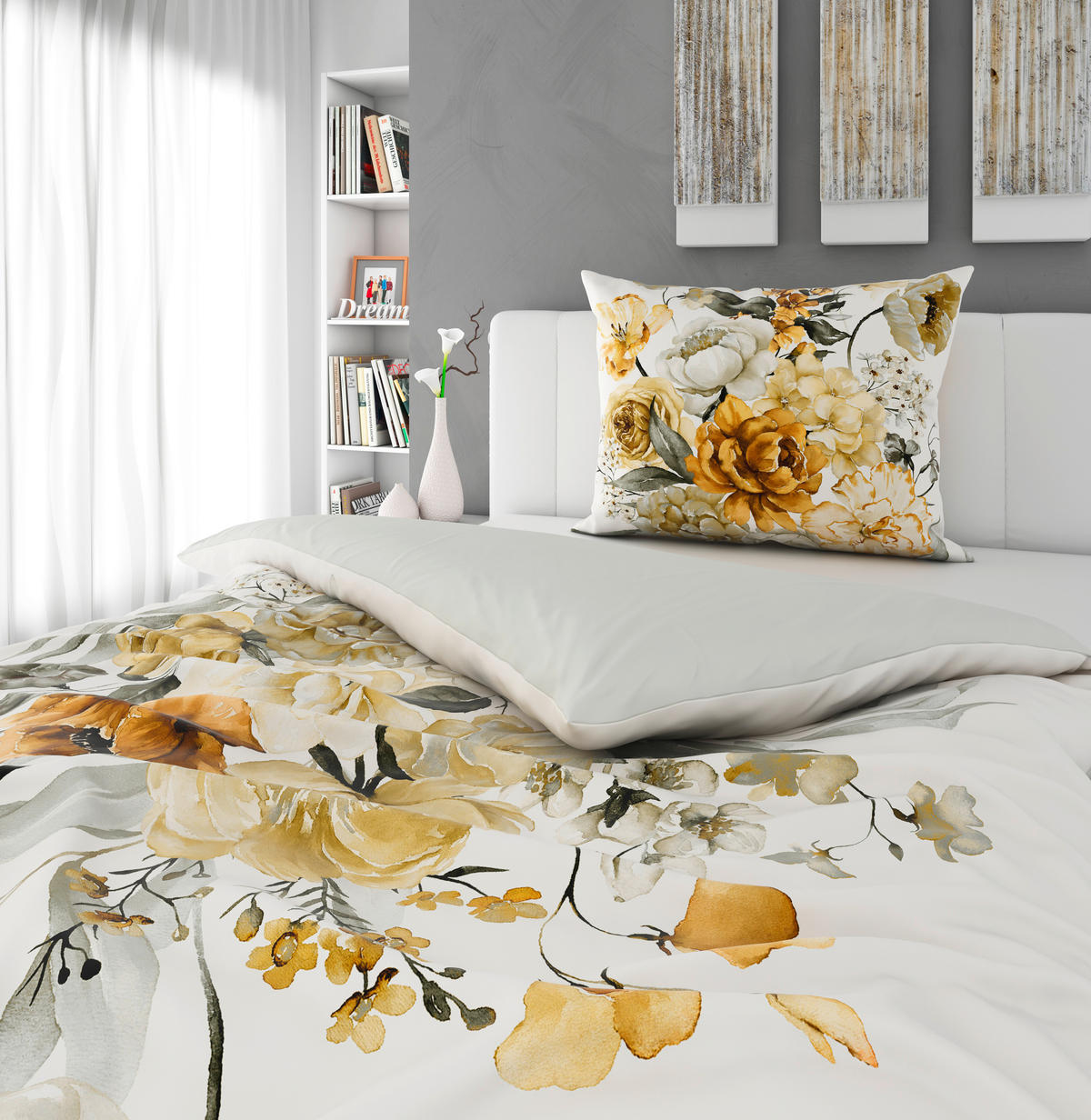 KÉTOLDALAS ÁGYNEMŰHUZAT 140/200 cm  - fehér, Konventionell, textil (140/200cm) - Esposa