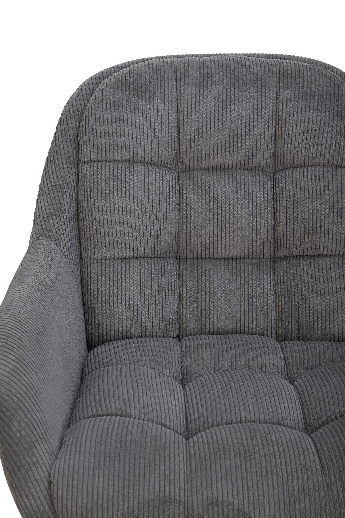ARMLEHNSTUHL  Sitzfläche 360° drehbar, inklusive Armlehnen, automatische Rückholfunktion Webstoff  Anthrazit  - Anthrazit/Schwarz, Design, Textil/Metall (62/85/70cm) - Johann Jakob