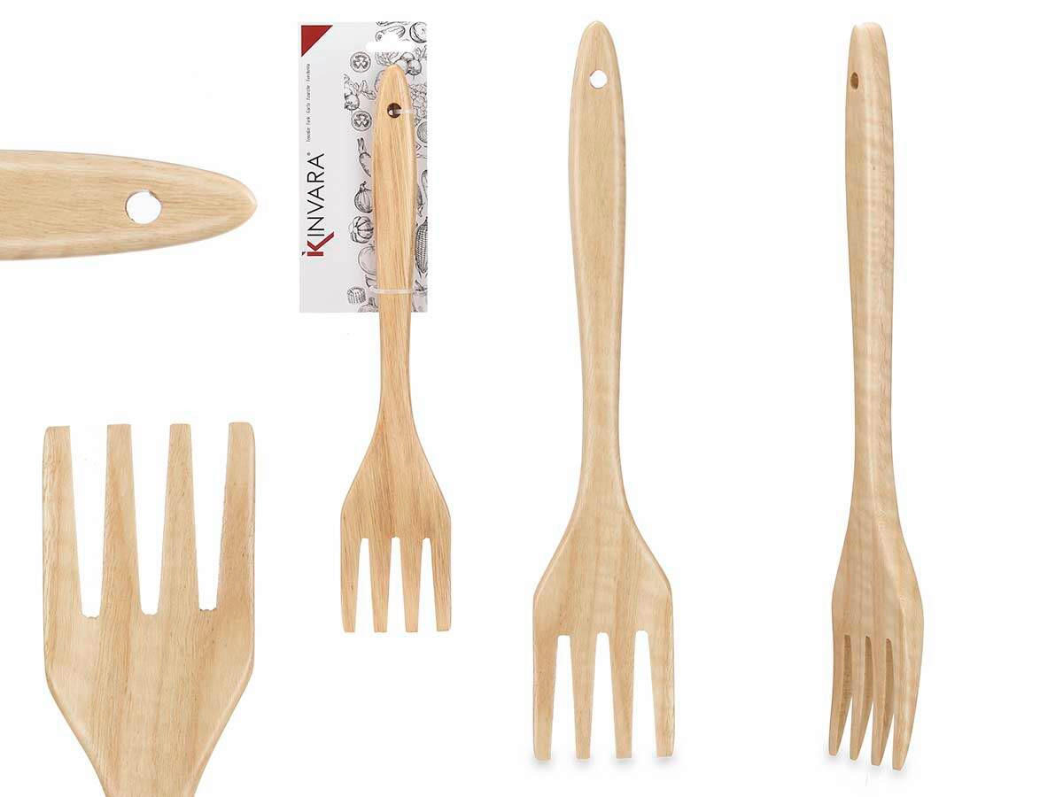 VILICA ZA SALATU   - boje jantara, Basics, drvo (35/7/2cm)