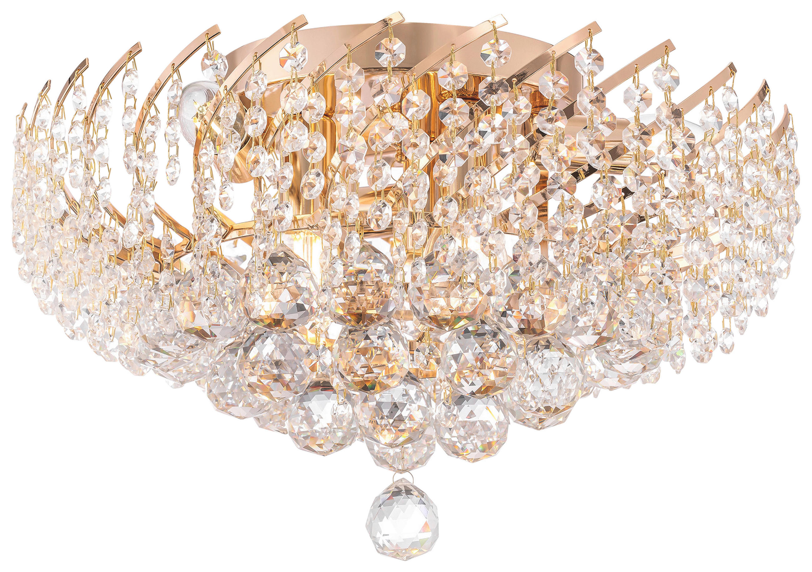 KRONLEUCHTER 41/21,5/41 cm   - Goldfarben, Trend, Glas/Metall (41/21,5/41cm) - MAYTONI