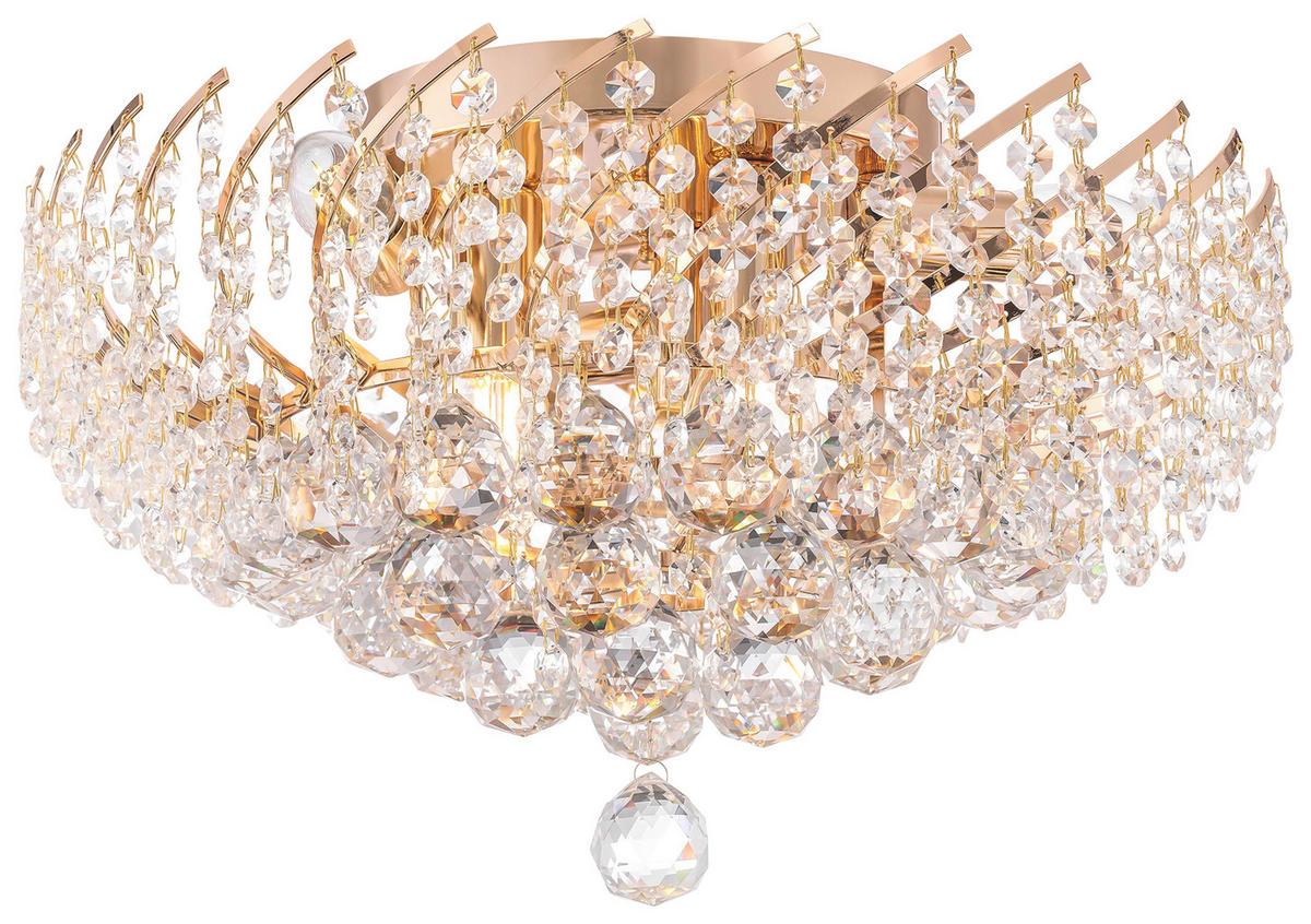 KRONLEUCHTER 41/21,5/41 cm   - Goldfarben, Trend, Glas/Metall (41/21,5/41cm) - MAYTONI