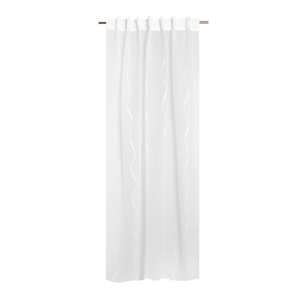 FERTIGVORHANG  transparent   140/280 cm  - Weiß, Basics, Textil (140/280cm)