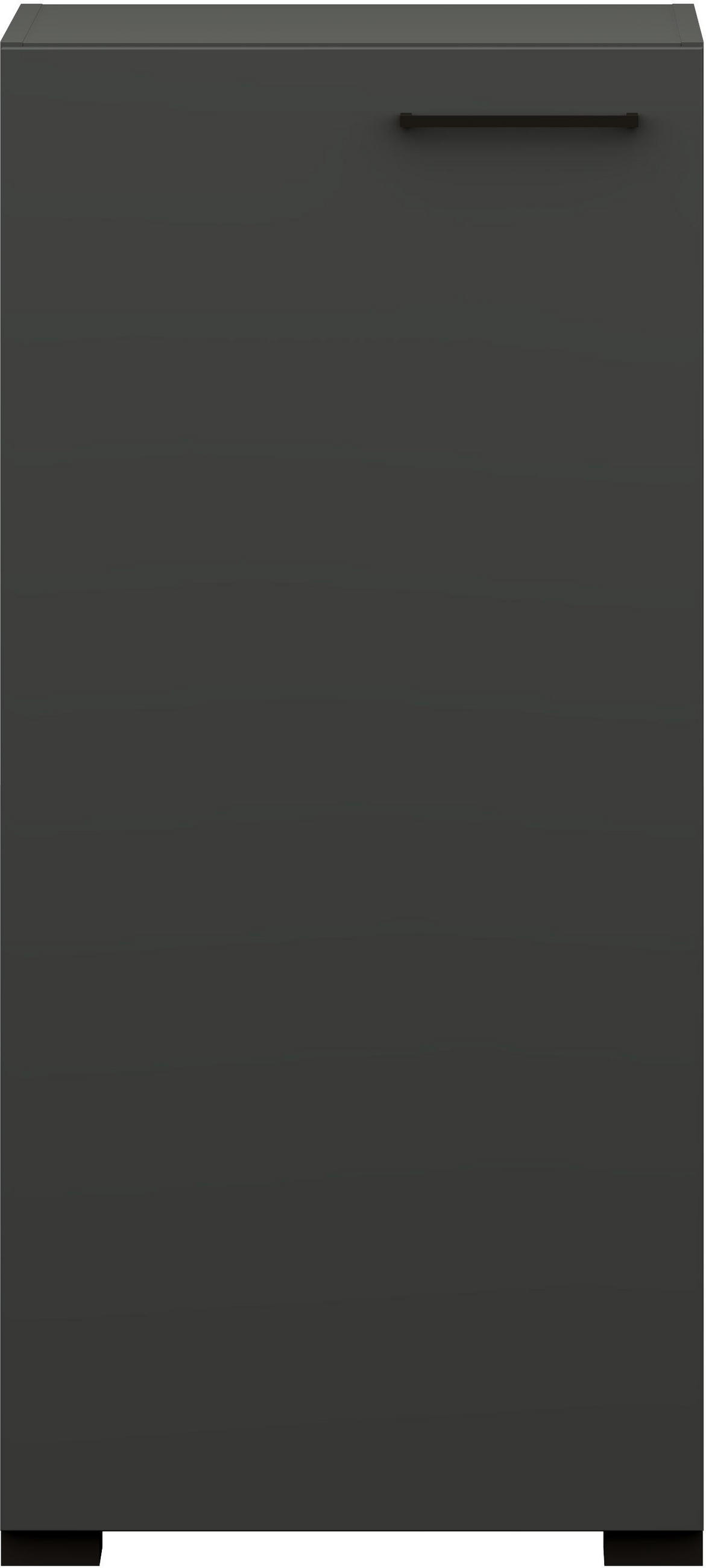 KOMMODE 50/108/41,9 cm  in Graphitfarben  - Anthrazit/Graphitfarben, Design, Holzwerkstoff/Metall (50/108/41,9cm) - Cantus