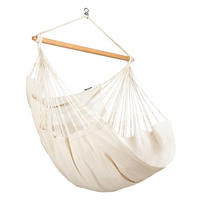 HÄNGESESSEL comfort cotton 110/160/180 cm  - Weiß, KONVENTIONELL, Holz/Textil (110/160/180cm) - La Siesta