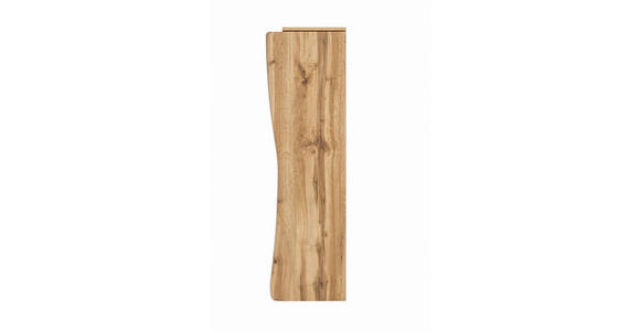 MIDISCHRANK 30/130/35 cm - Eiche Wotan/Silberfarben, Natur, Holzwerkstoff/Kunststoff (30/130/35cm) - Xora