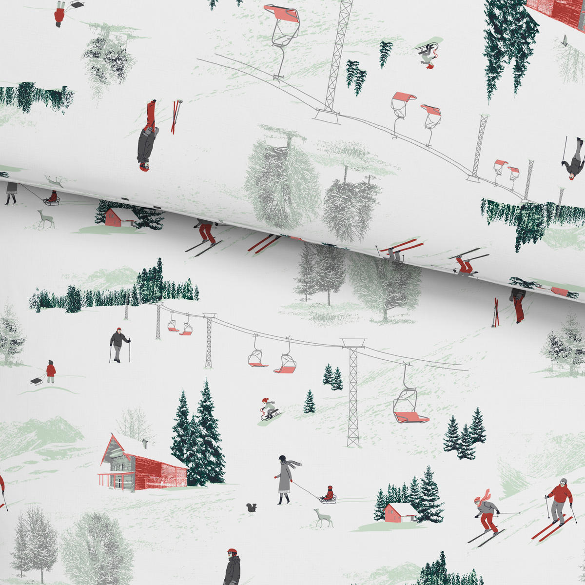 POSTEĽNÁ BIELIZEŇ, flanel, viacfarebná, 140/200 cm - viacfarebná, Konventionell, textil (140/200cm) - Esposa