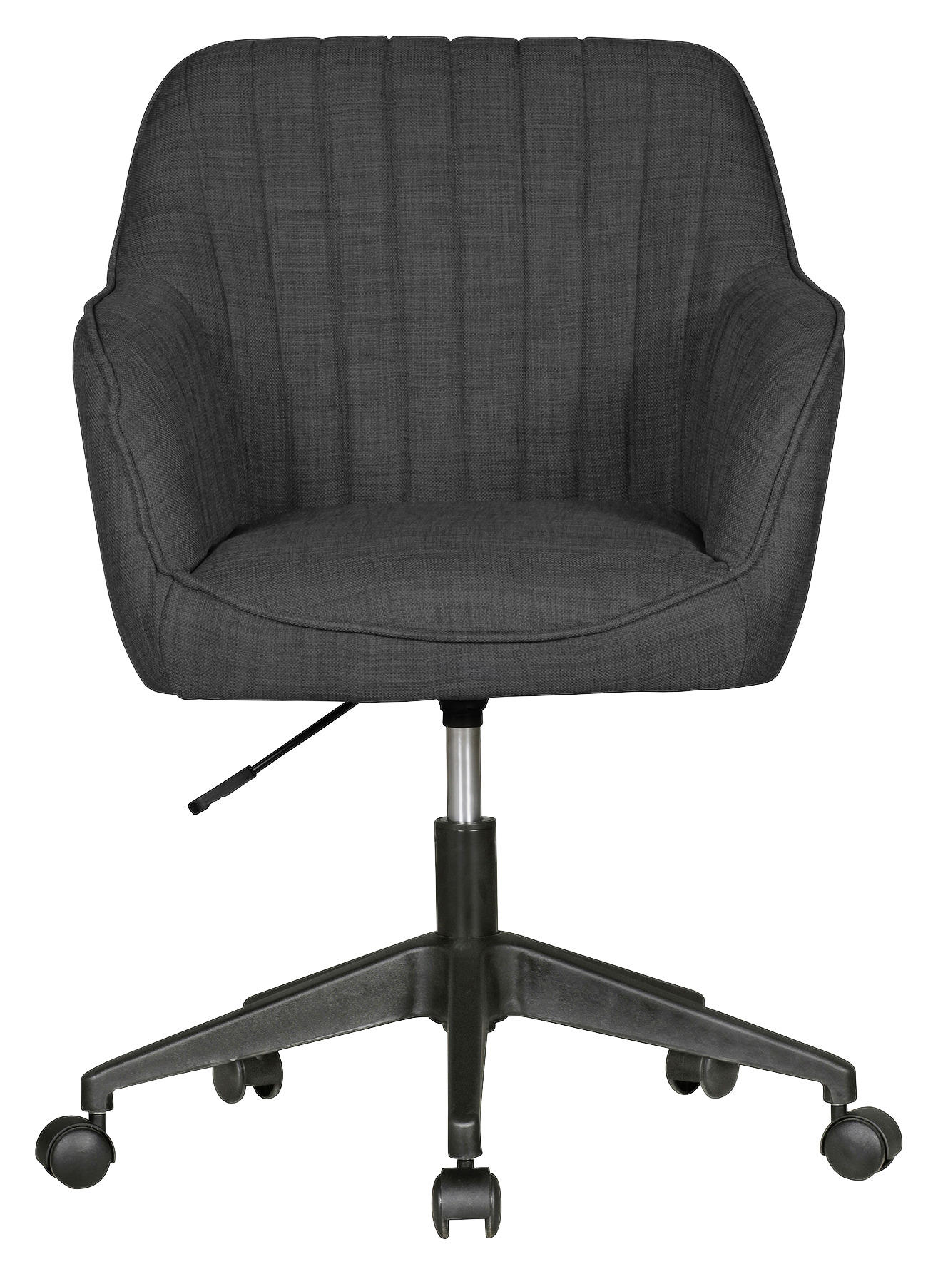 DREHSTUHL Webstoff Anthrazit  - Anthrazit/Schwarz, MODERN, Kunststoff/Textil (65/83/65cm) - MID.YOU