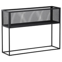 BÜCHERWAND Schwarz  - Schwarz, Design, Metall (110/80/30cm) - Livetastic