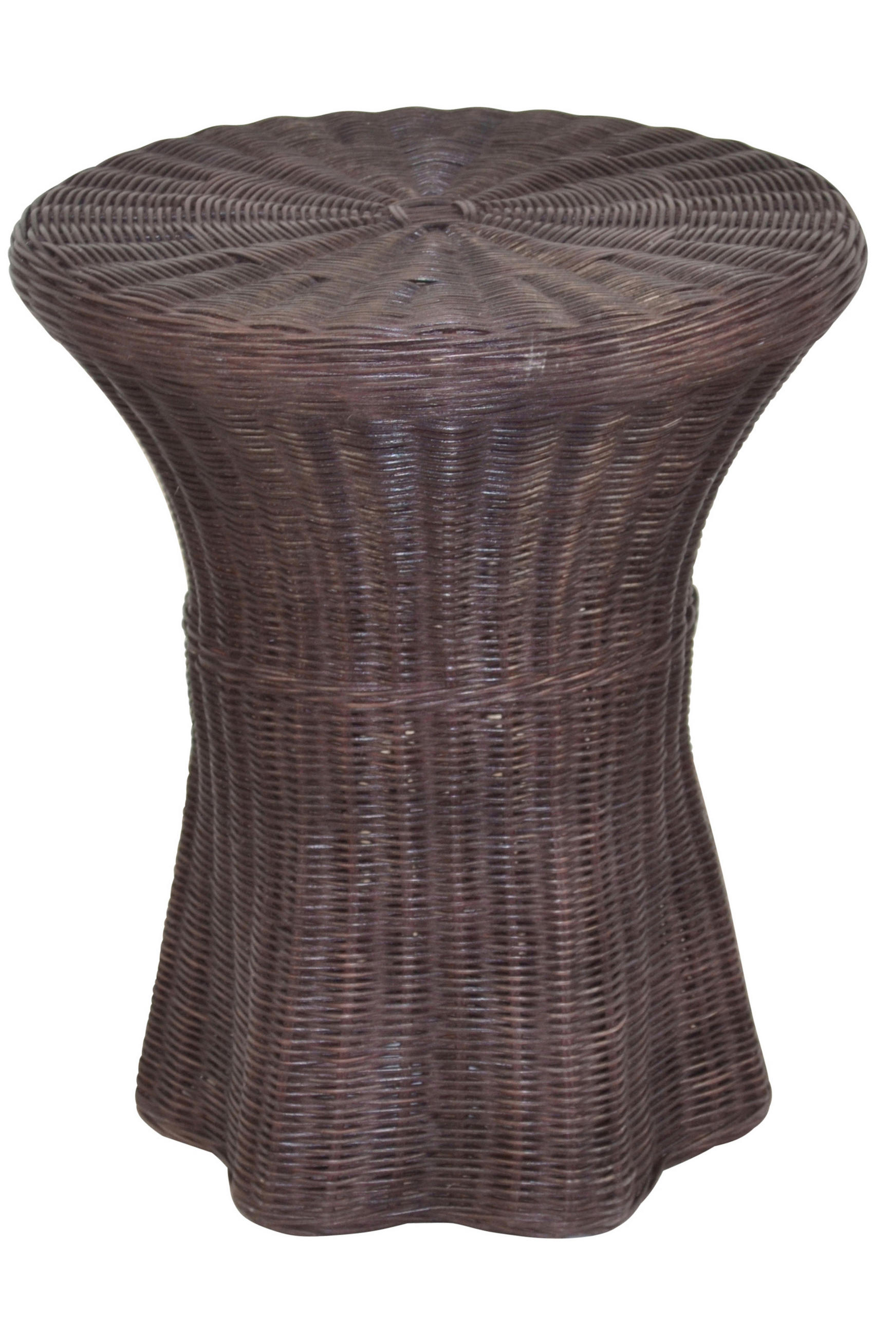 BEISTELLTISCH 44/44/51 cm Rattan massiv Braun rund  - Braun, Natur, Holz (44/44/51cm) - MID.YOU