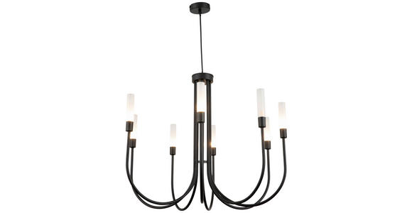 HÄNGELEUCHTE 75/125 cm - Weiß, Trend, Glas/Metall (75/125cm) - Novel