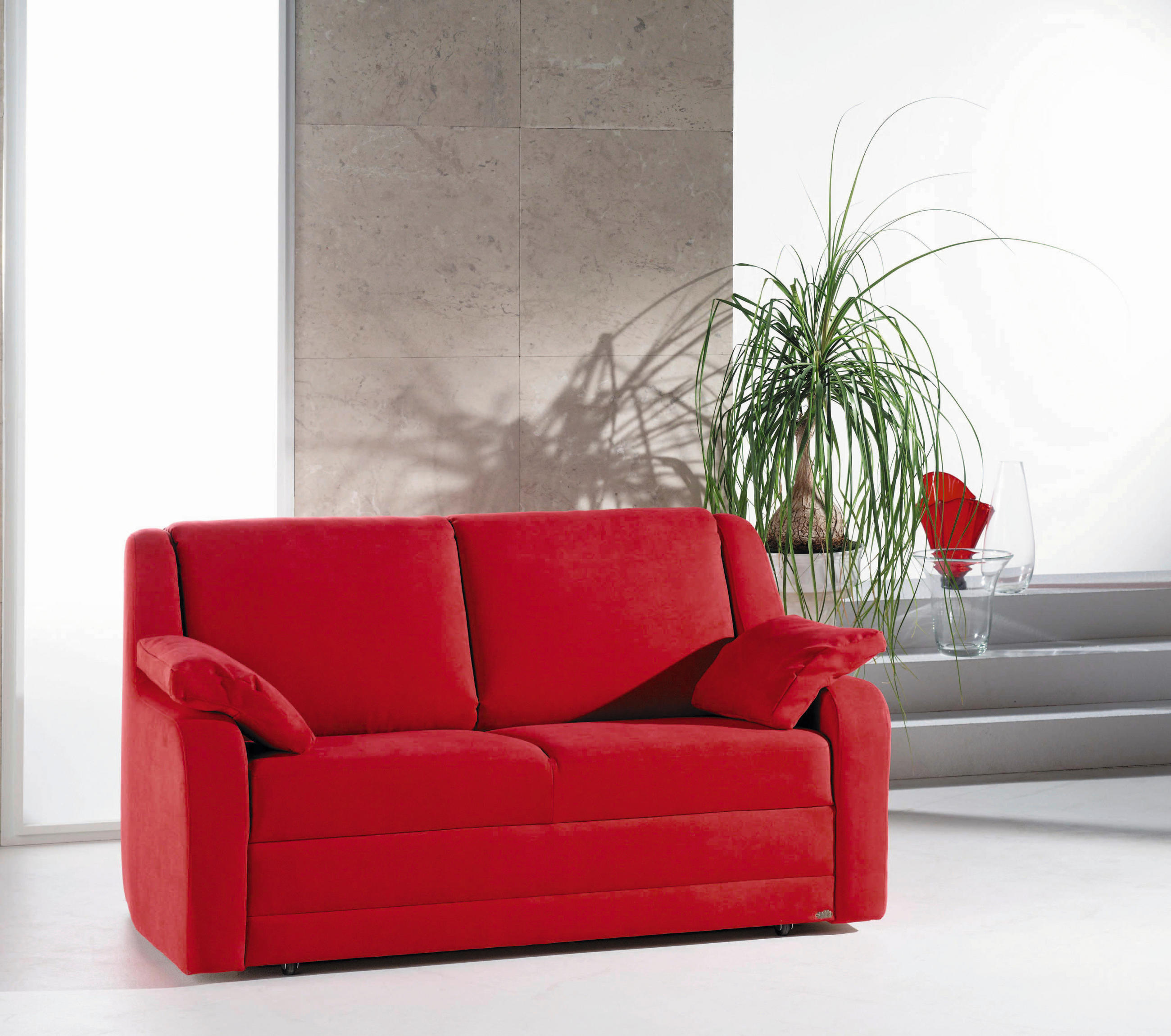 SCHLAFSOFA Anthrazit  - Anthrazit/Schwarz, KONVENTIONELL, Kunststoff/Textil (158/88/91cm) - Sedda