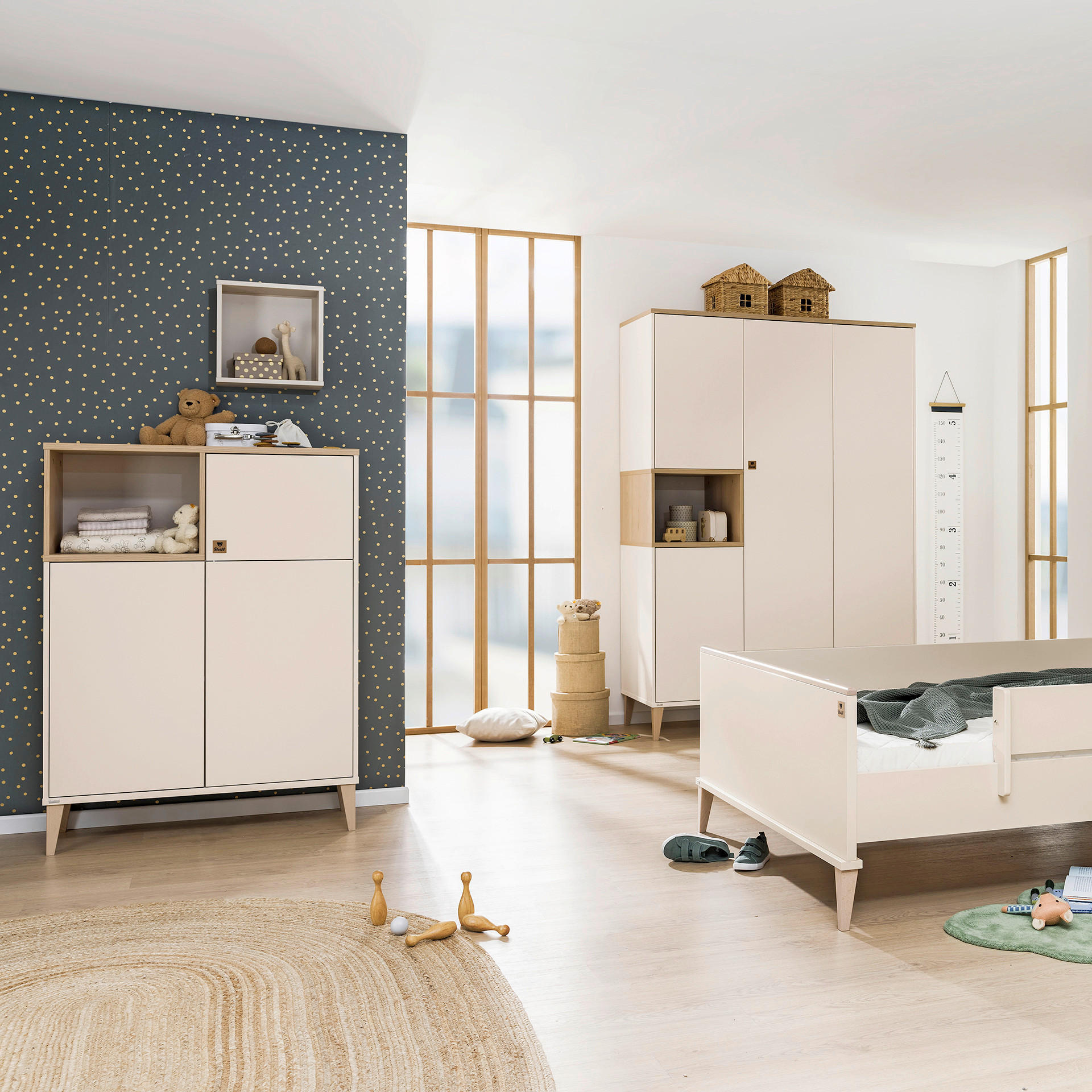 HIGHBOARD Mila & Ben  in  - Beige/Buchefarben, Basics, Holzwerkstoff (94,8/129,6/40,1cm) - Paidi