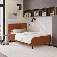 BOXBETT 120/200 cm  in Rot  - Rot/Schwarz, KONVENTIONELL, Textil (120/200cm) - P & B