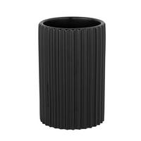 ZAHNPUTZBECHER Keramik  - Schwarz, KONVENTIONELL, Keramik (8/12/8cm) - Schöner Wohnen
