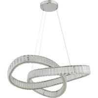 VISEČA LED-SVETILKA  Aosta 110 W/13787 lm/4000 K/220-240 V/ - barve kroma, Basics, kovina/steklo (78/120cm) - Glandor