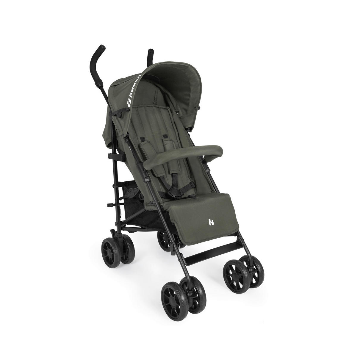 BUGGY Fold N Care  - Olivgrün, Basics (87/47/107cm) - Hauck