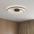 LED-DECKENLEUCHTE 67/10 cm - Schwarz, LIFESTYLE, Kunststoff/Metall (67/10cm) - Novel