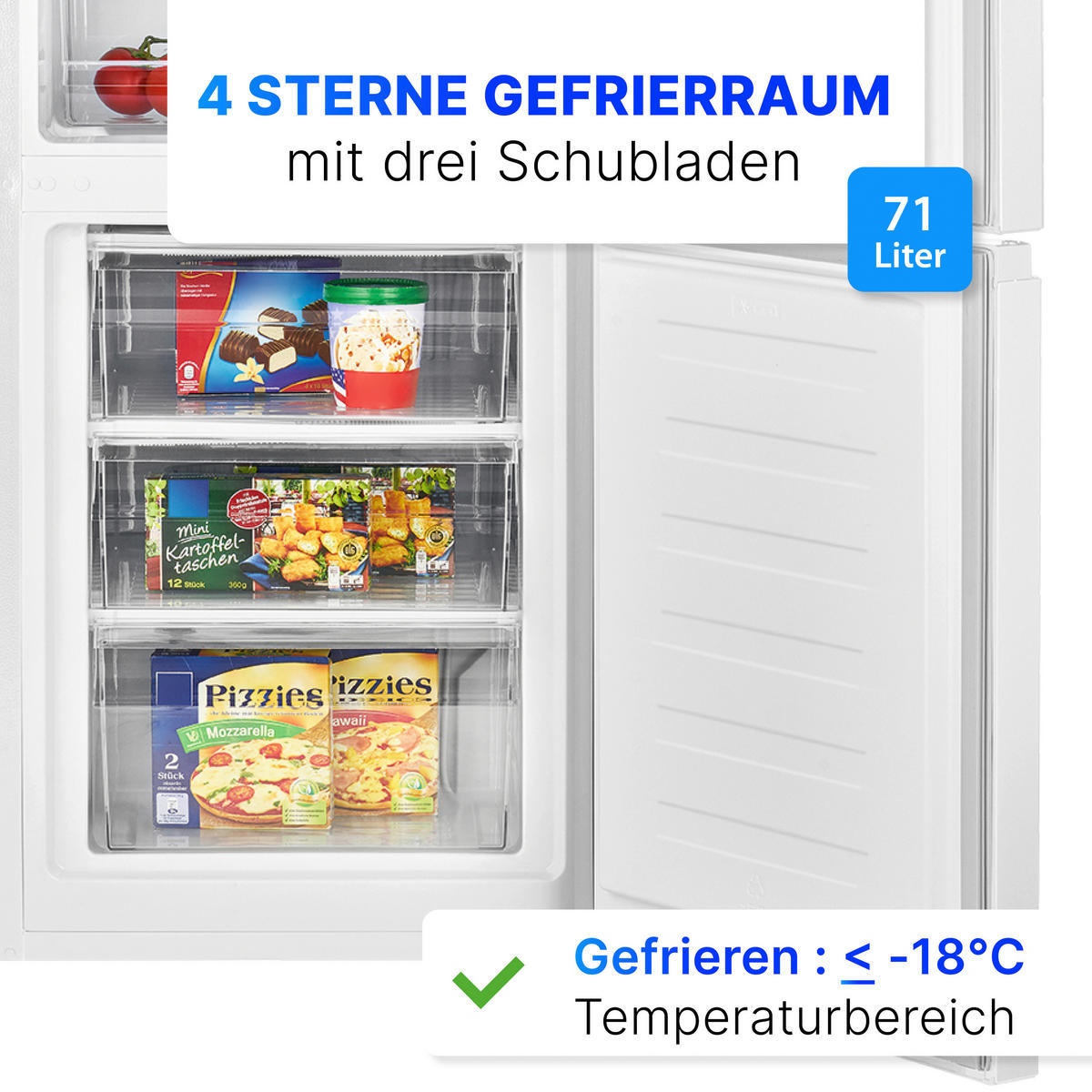 KÜHL-GEFRIER-KOMBINATION 773 530  - Weiß, Basics (55/180/55,8cm) - Bomann