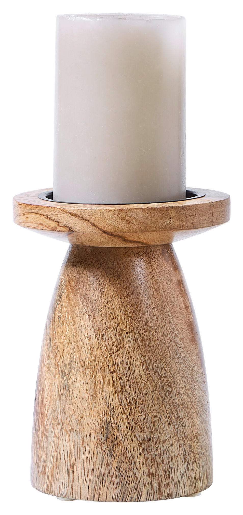 KERZENHALTER - Naturfarben, LIFESTYLE, Holz (11,5/15cm) - Ambia Home