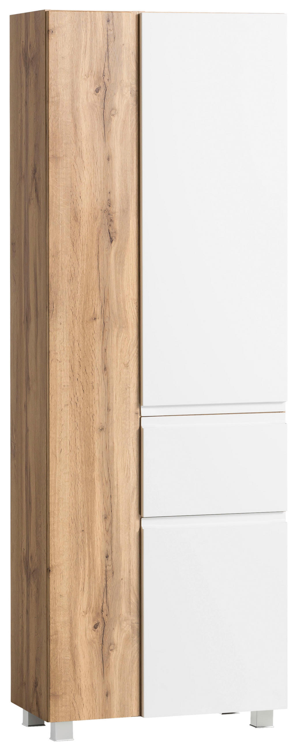 HOCHSCHRANK 65/180/35 cm  - Eiche Wotan/Weiß, MODERN, Holzwerkstoff (65/180/35cm) - Held