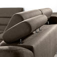 ECKSOFA  in Webstoff Braun  235/280 cm  - Braun, Design, Textil/Metall (235/280cm) - Hom`in