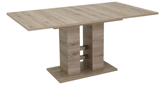 ESSTISCH in Holzwerkstoff 140-220/90/76 cm - Eichefarben, Design, Holzwerkstoff (140-220/90/76cm) - Carryhome