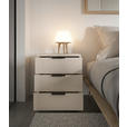 NACHTSCHRANK 45/51/40 cm  - Kaschmir/Schwarz, Basics, Holzwerkstoff/Kunststoff (45/51/40cm) - Carryhome
