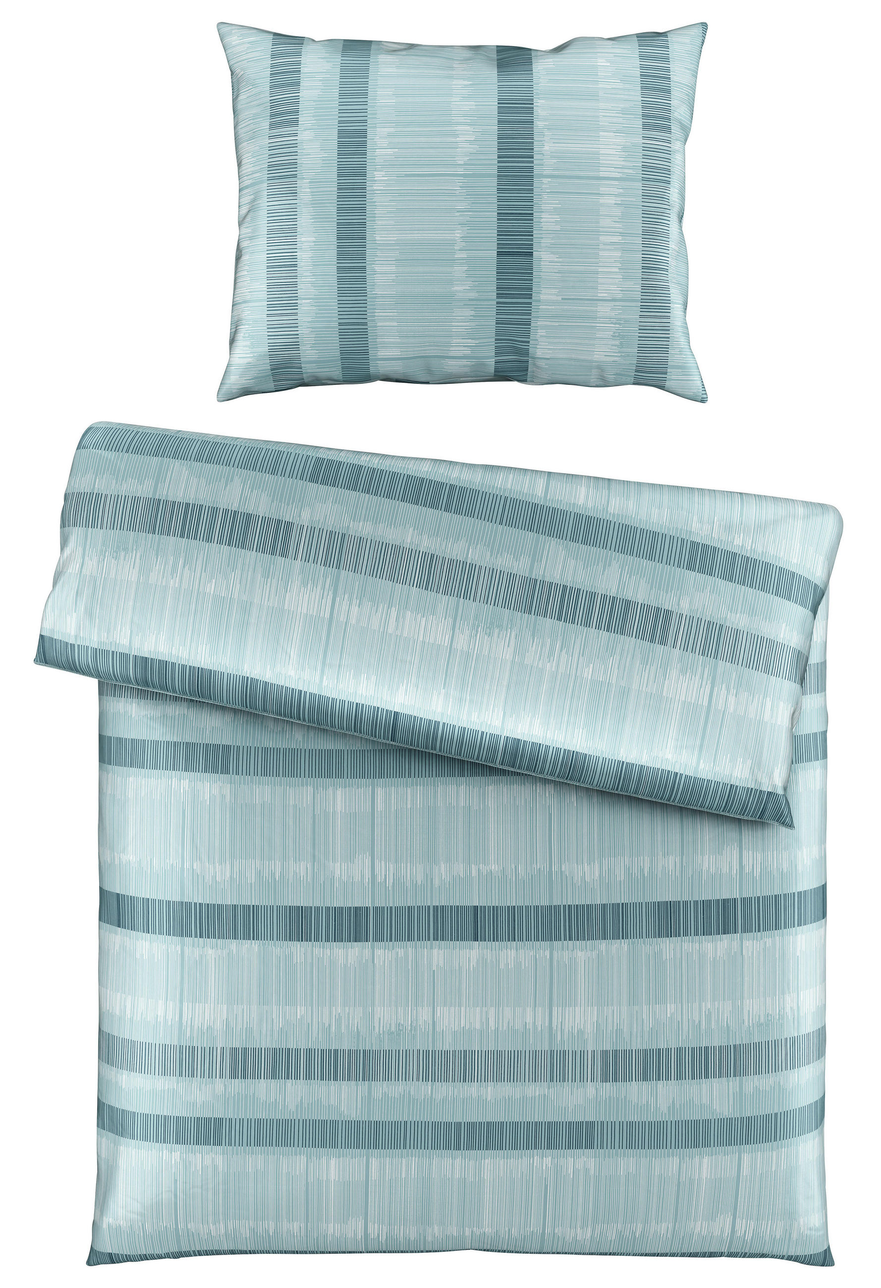 POSTEĽNÁ BIELIZEŇ, satén, modrá, 140/200 cm - modrá, Konventionell, textil (140/200cm) - Bio:Vio