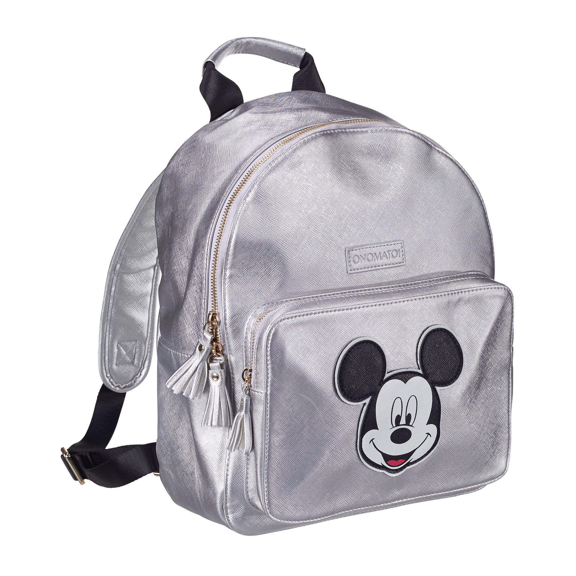 Disney Rucksack Mickey Mouse Silber 35x28x12 cm