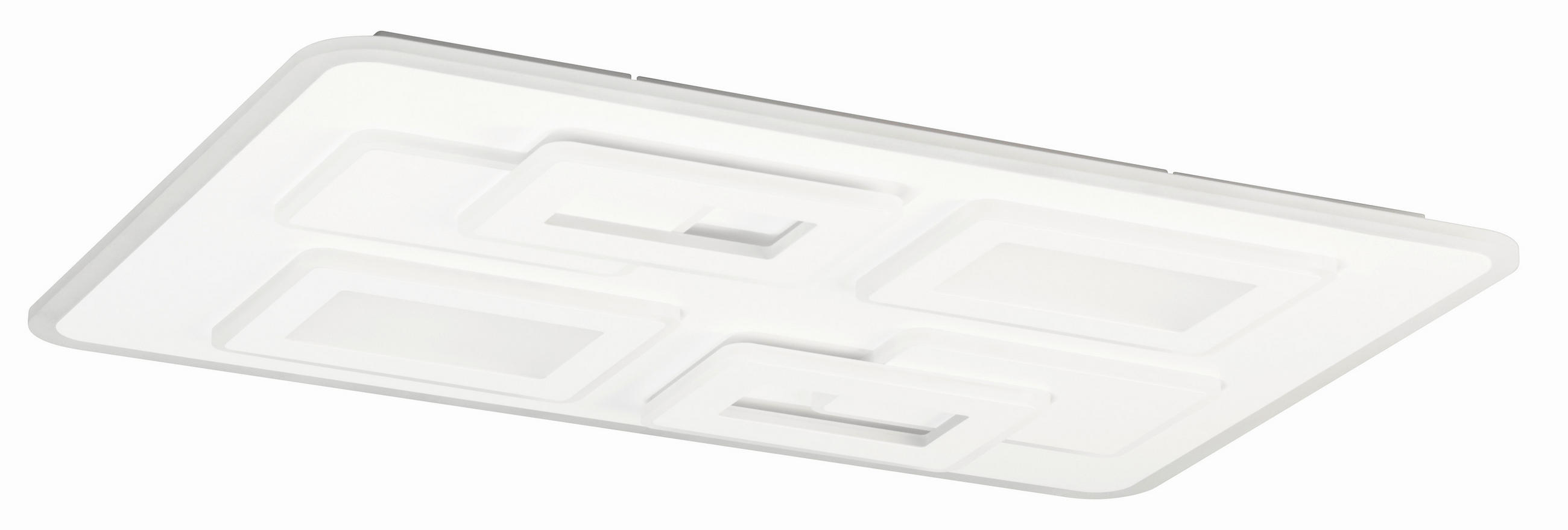 LED-DECKENLEUCHTE 60/90/10 cm   - Weiß, Basics, Metall (60/90/10cm)