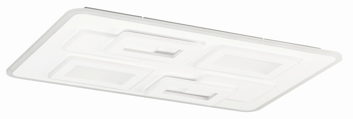 LED-DECKENLEUCHTE 60/90/10 cm   - Weiß, Basics, Metall (60/90/10cm)
