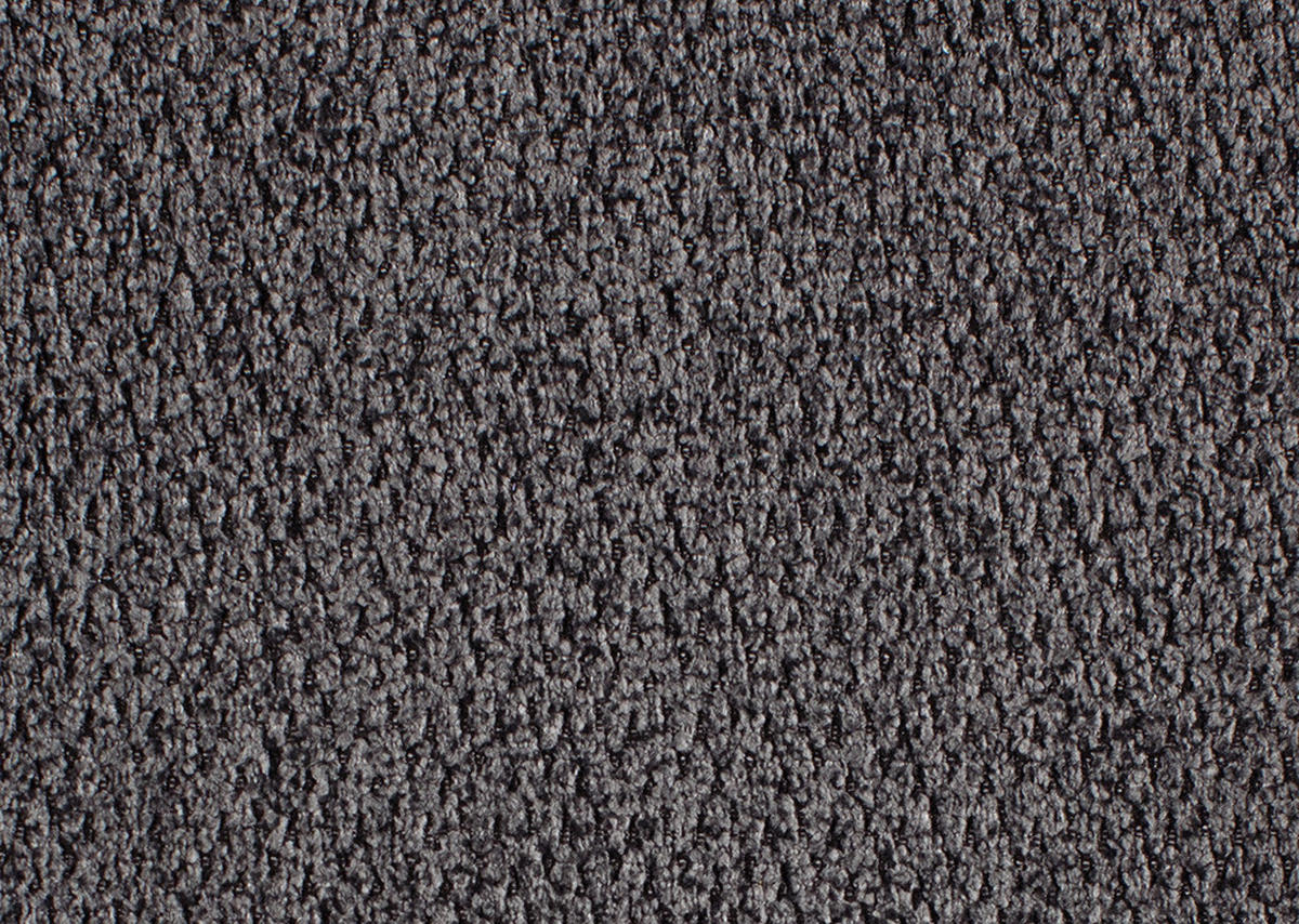 ECKSOFA in Chenille Anthrazit  - Anthrazit/Schwarz, Design, Textil/Metall (310/180cm) - Dieter Knoll