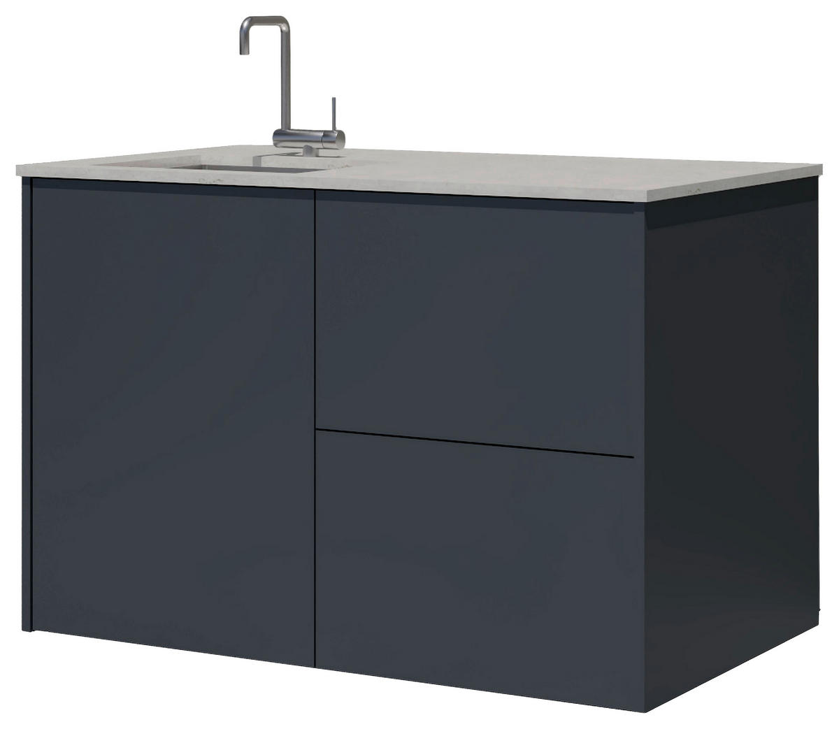 OUTDOORKÜCHE  - Sandfarben/Anthrazit, Basics, Keramik/Metall (134/92,5-98,5/63,3cm) - Dieter Knoll