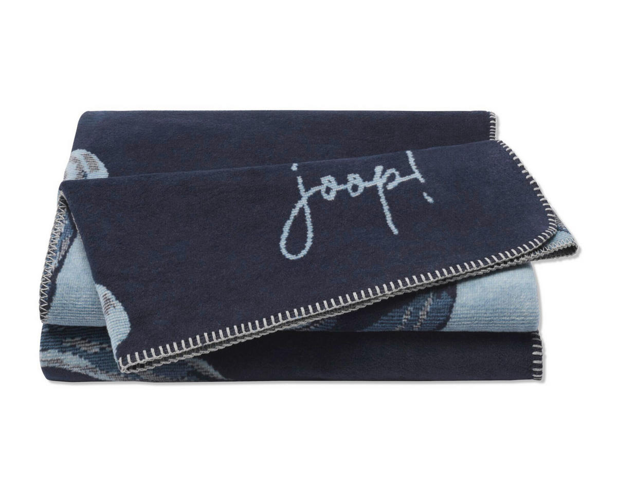 WOHNDECKE JOOP! FS 2026 150/200 cm  - Blau/Hellgrau, Natur, Textil (150/200cm) - Joop!
