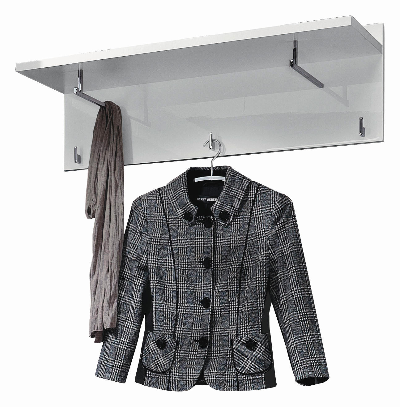 PANOU CUIER 92/30/29 cm  - alb, Design, material pe bază de lemn (92/30/29cm) - Xora