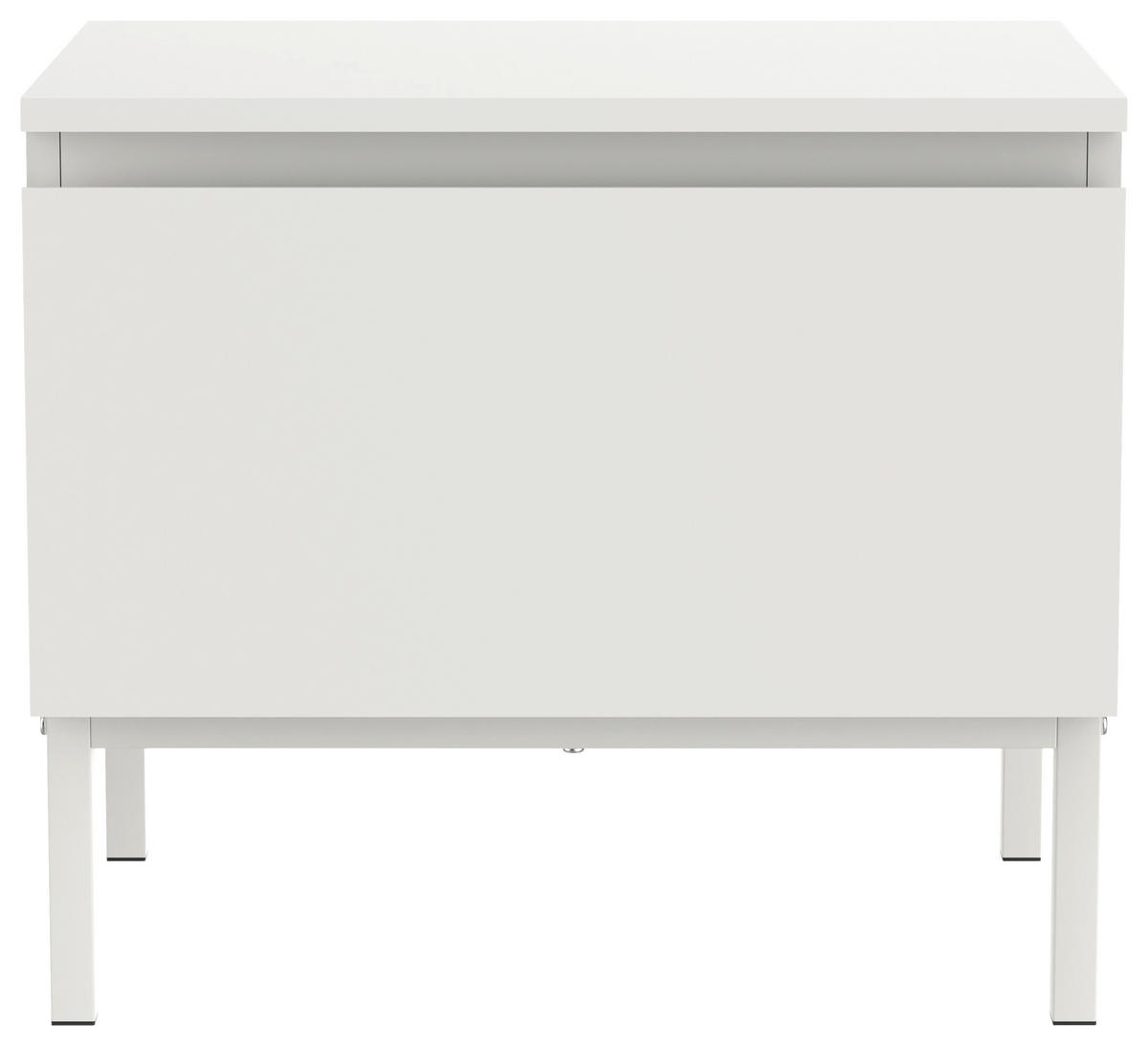 NACHTSCHRANK 49/43/35 cm  - Kaschmir, Design, Holzwerkstoff/Metall (49/43/35cm) - Hom`in