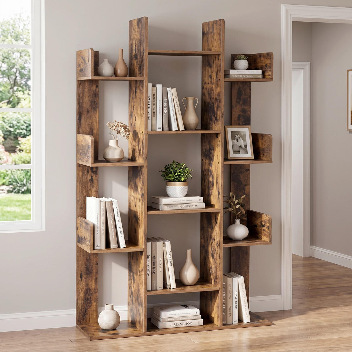 REGAL   - Braun, Basics, Holzwerkstoff (86/140/25cm) - Boxxx