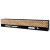 LOWBOARD  in 180/30/31 cm  - Eiche Wotan/Schwarz, Basics, Holzwerkstoff/Kunststoff (180/30/31cm) - P & B
