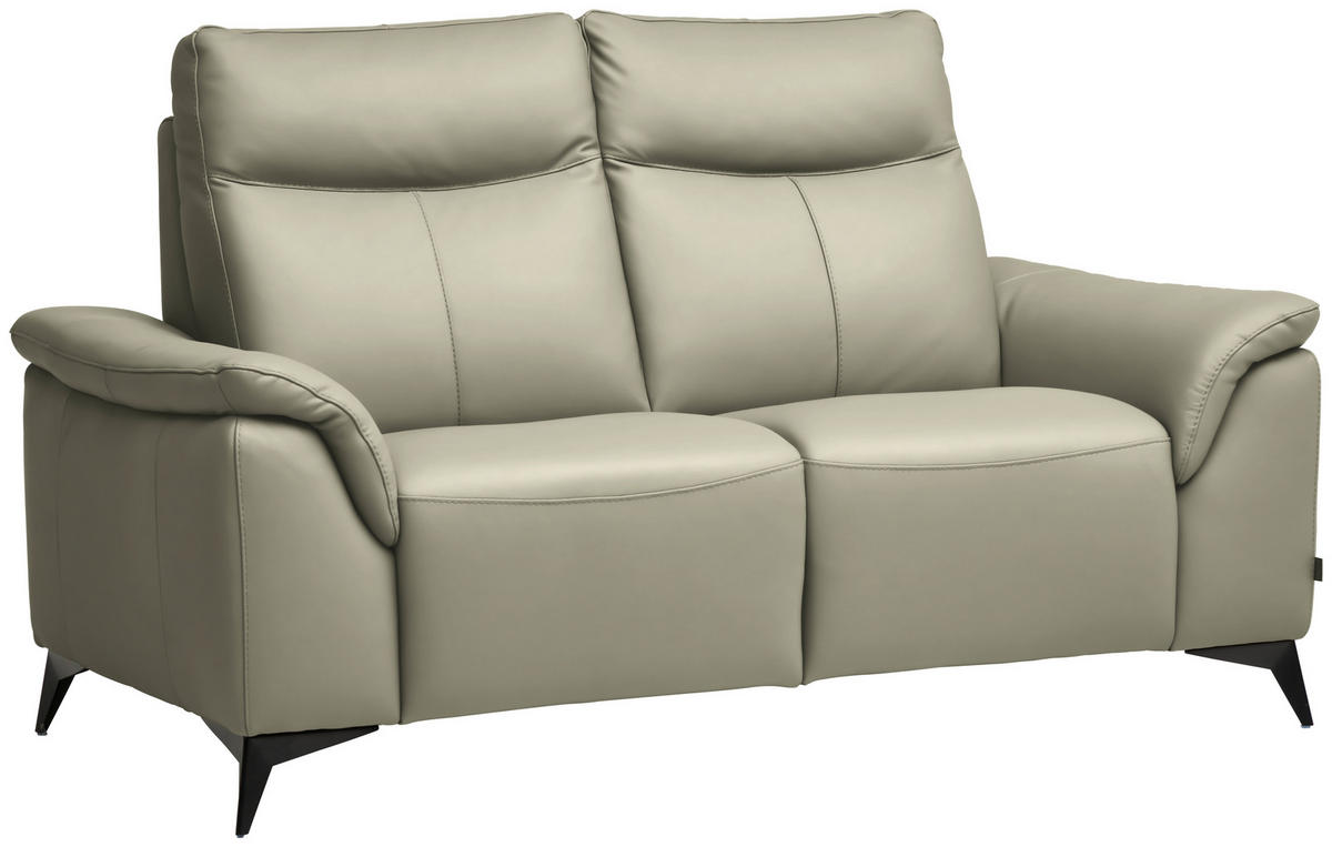 DVOSJED koža  srebrne boje    - srebrne boje/crna, Design, koža/metal (176/105/98cm) - Belluti