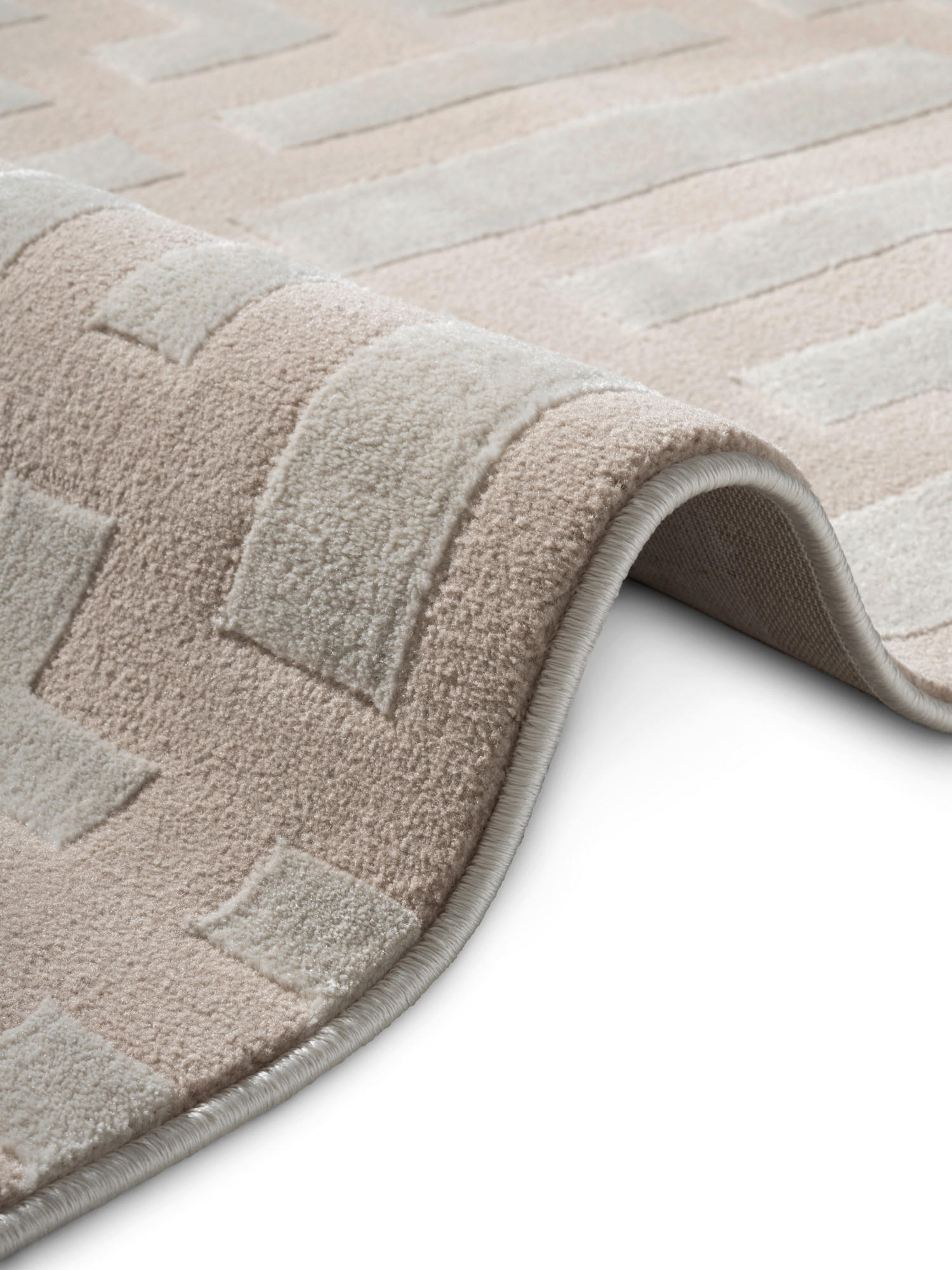 Thumbnail - Elle Decoration Läufer Perles, Creme, Beige, Kunststoff, geometrisch, rechteckig, 80x240 cm, Oeko-Tex® Standard 100, für...