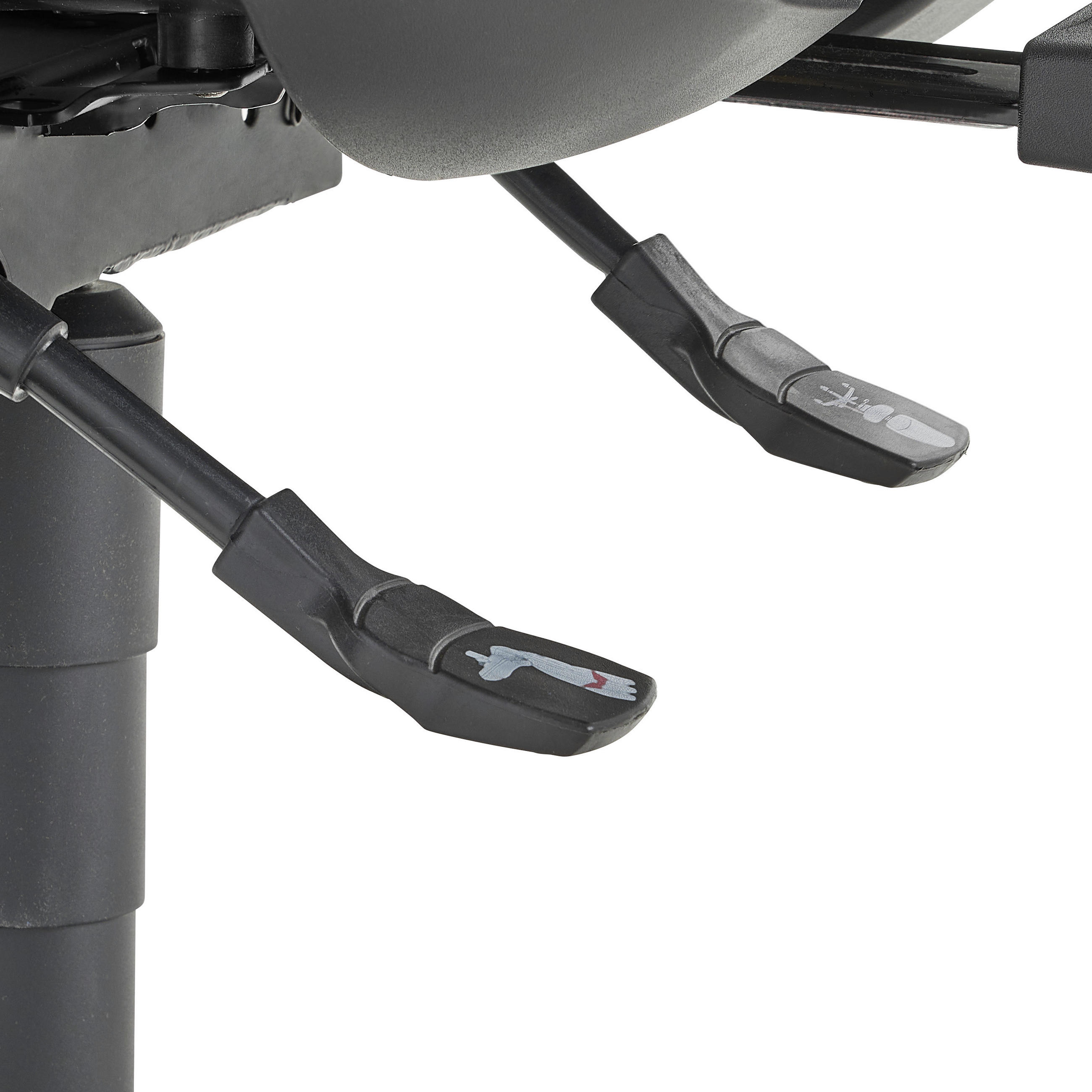 Thumbnail - Drehstuhl, Anthrazit, Schwarz, Kunststoff, Textil, Drehkreuz, 65x104-117x54 cm, Made in Germany, Wippmechanik mit Härteg...