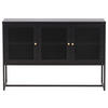 SIDEBOARD 120/80/40 cm  - svart, Design, metall (120/80/40cm) - Livetastic