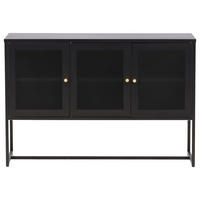 SIDEBOARD 120/80/40 cm  - svart, Design, metall (120/80/40cm) - Livetastic