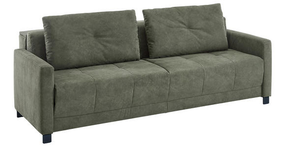 SCHLAFSOFA  in Flachgewebe Dunkelgrün  - Dunkelgrün/Schwarz, KONVENTIONELL, Textil/Metall (232/77/116cm) - Dieter Knoll