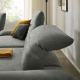 ECKSOFA  in Teddystoff Grau  280/170-195 cm  - Schwarz/Grau, Design, Textil/Metall (280/170-195cm) - Dieter Knoll