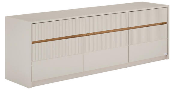 LOWBOARD  in 173/57/40 cm  - Kaschmir/Eichefarben, Trend, Holzwerkstoff (173/57/40cm) - Xora