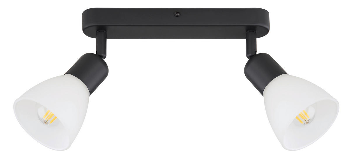 STRAHLER Malta 46,5/10/4,2 cm   - Schwarz, KONVENTIONELL, Glas (46,5/10/4,2cm)