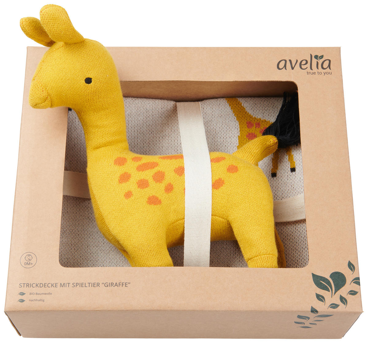 HEBKÁ DEKA S HRAČKOU - oranžová/krémová, Basics, textil (80/100cm) - Avelia